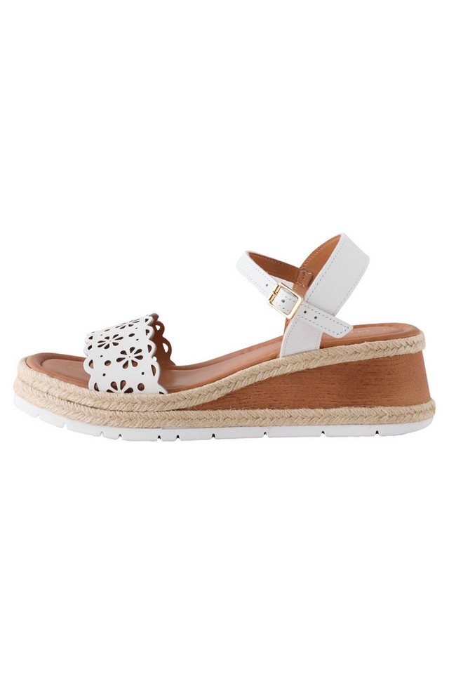 Next Forever Comfort® Wedges aus Leder, extra weit Keilsandalette (1-tlg)