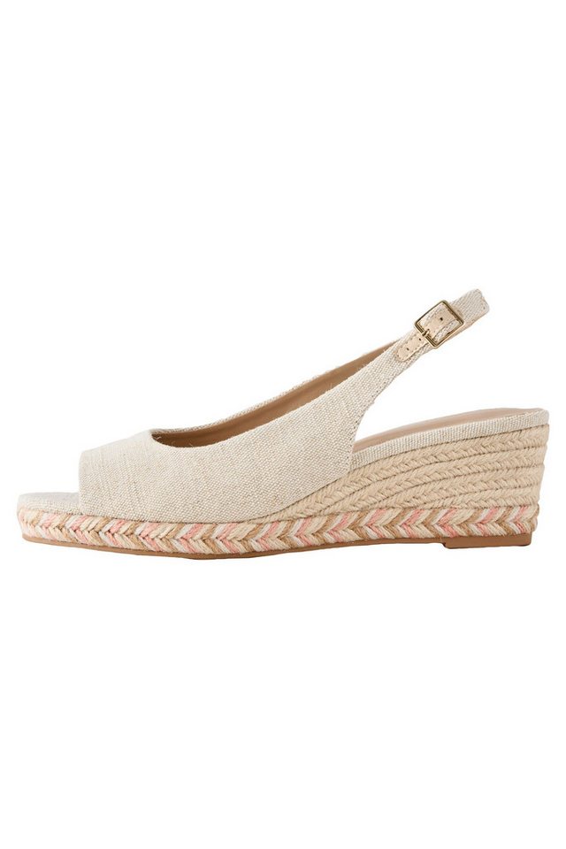 Next Forever Comfort® zehenfreie Keilabsatzschuhe Keilsandalette (1-tlg) (Neutral)