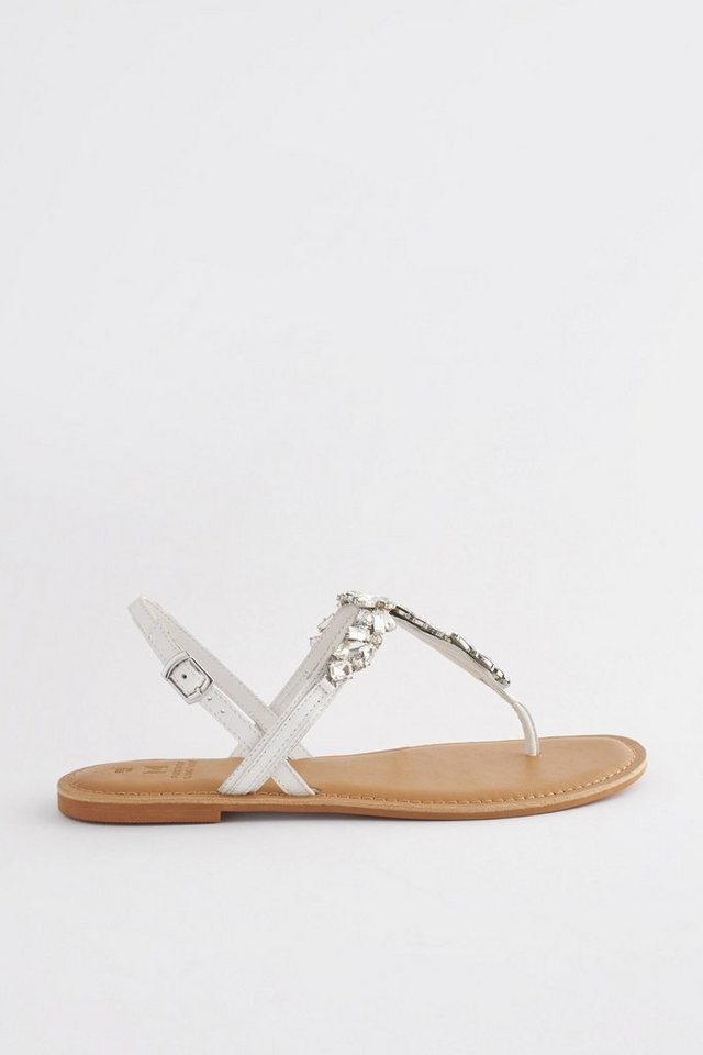 Next Forever Comfort® Zehentrenner mit Schmuckstein Zehentrenner (1-tlg) (silber)