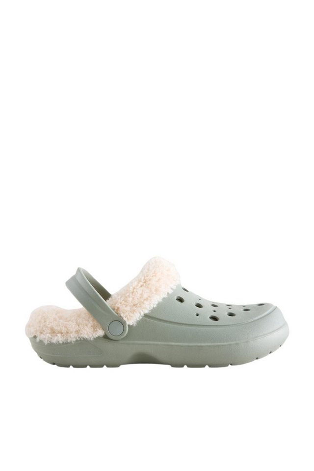 Next Gefütterte Clog-Hausschuhe mit Kunstfell Hausschuh (1-tlg) (rosa)