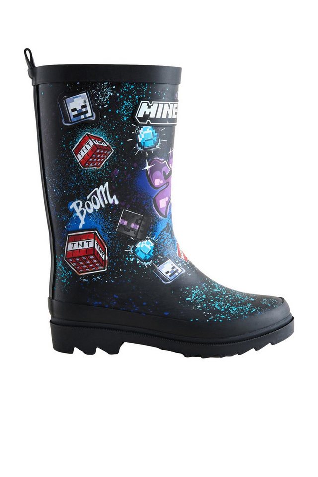 Next Gummistiefel, Minecraft Gummistiefel (1-tlg) (schwarz)