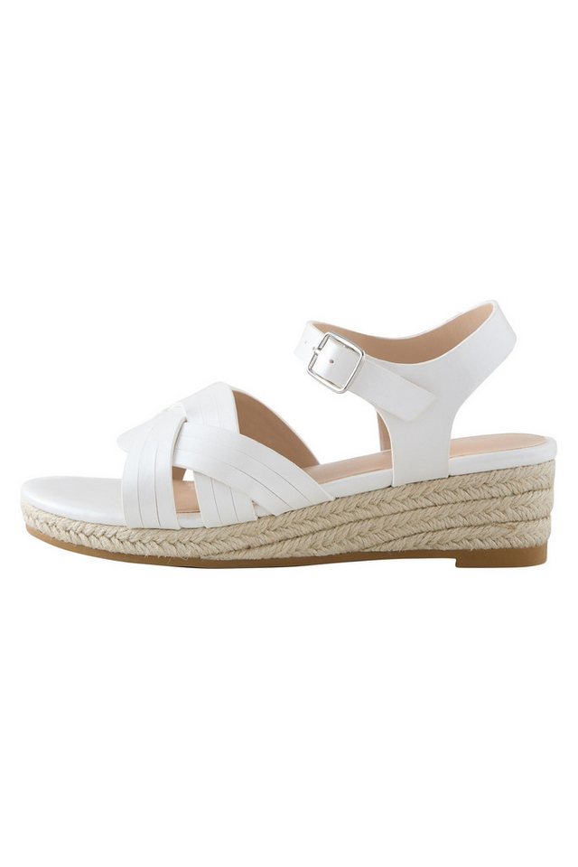 Next Keilabsatz-Sandalen in Weboptik Keilsandalette (1-tlg)