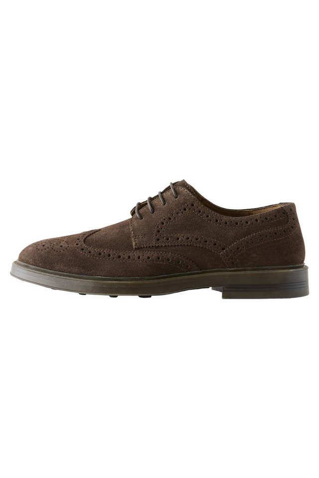 Next Klobige Brogues aus Veloursleder Budapester (1-tlg)
