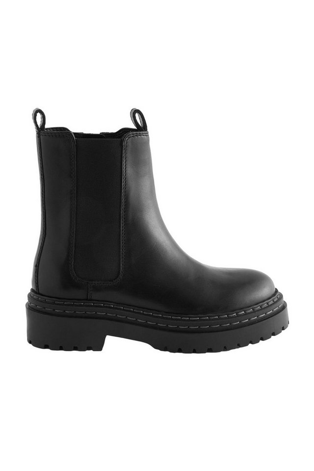 Next Klobige Chelsea-Stiefeletten aus Leder Chelseaboots (1-tlg)