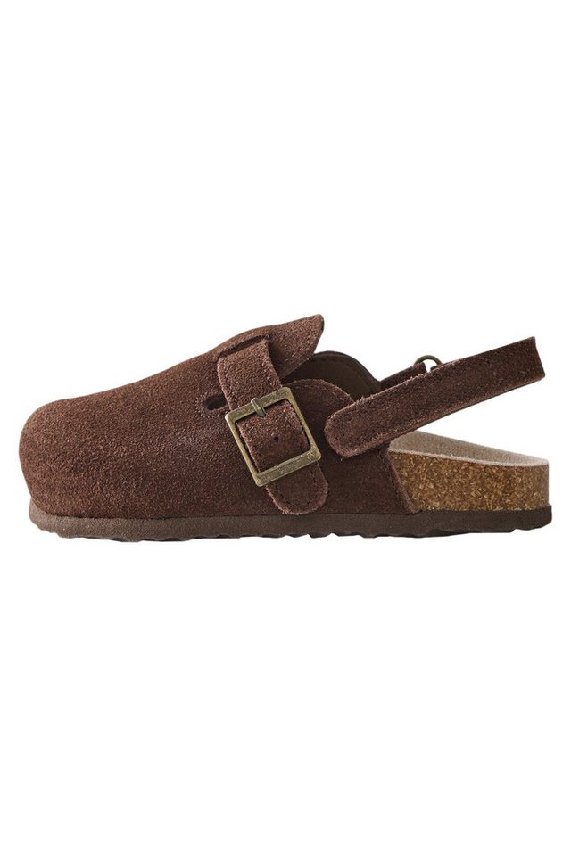 Next Leder-Clogs mit gepolstertem Fußbett Clog (1-tlg) (braun)