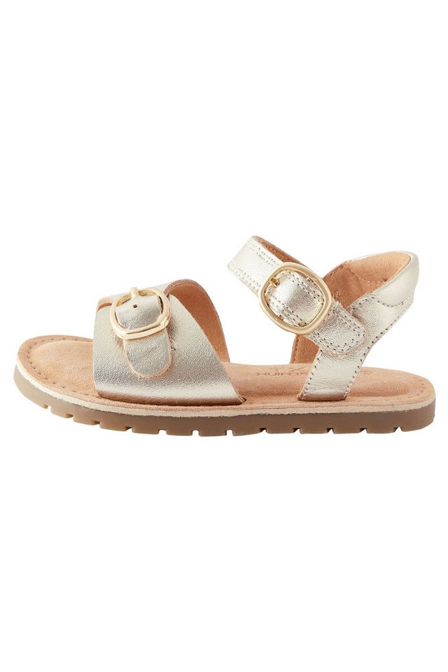 Next Ledersandale mit Schnalle Sandale (1-tlg) (gold)