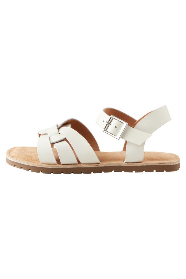 Next Sandalen aus gewebtem Leder Sandale (1-tlg) (weiß)