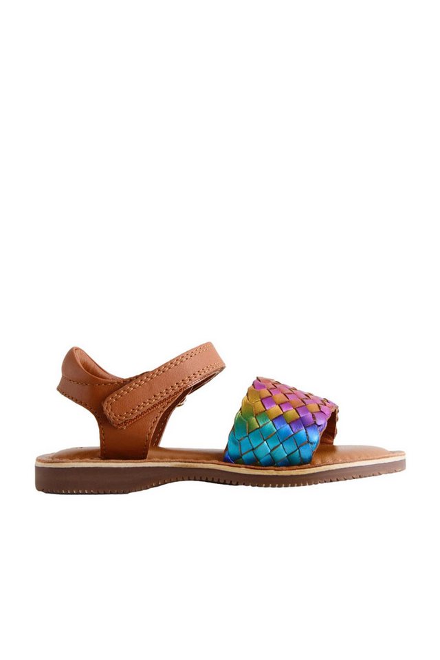 Next Ledersandalen in Flechtoptik mit Klettverschluss Sandale (1-tlg) (Rainbow)