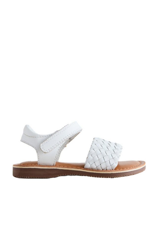 Next Ledersandalen mit Klettverschluss, weite Passform Sandale (1-tlg) (weiß)