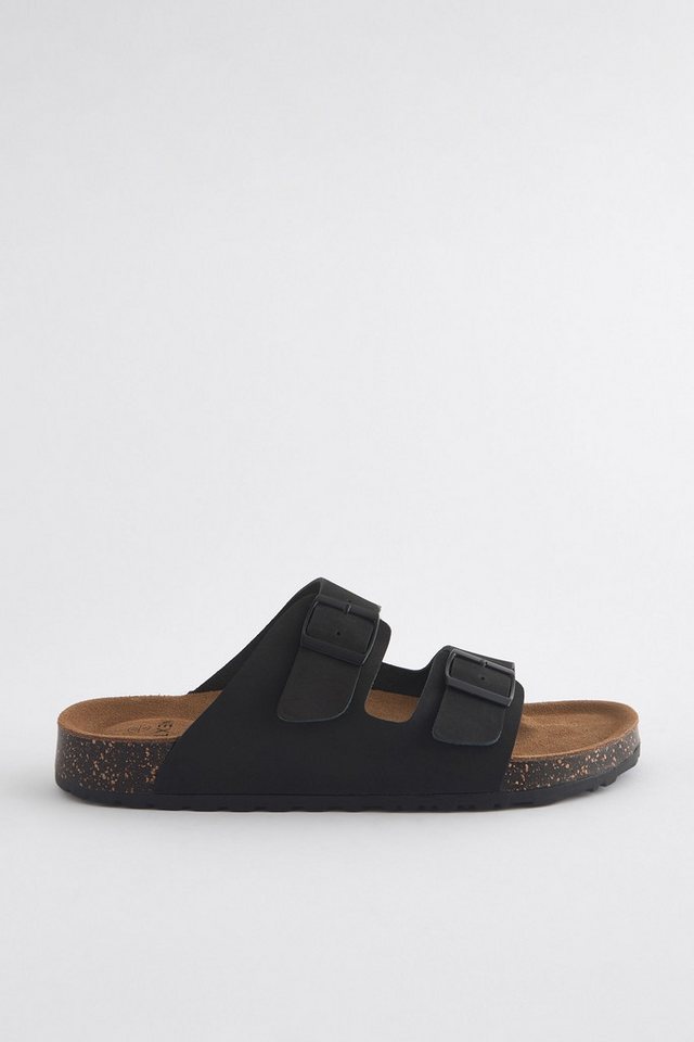 Next Ledersandalen mit zwei Schnallen Pantolette (1-tlg)
