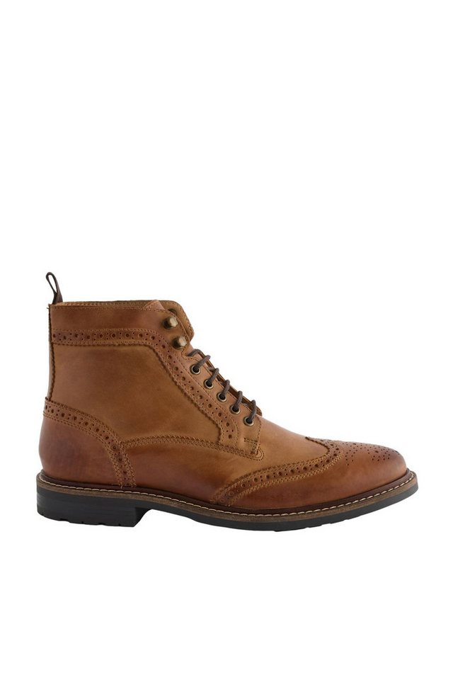 Next Lederstiefel mit Schnürung Schnürstiefelette (1-tlg)