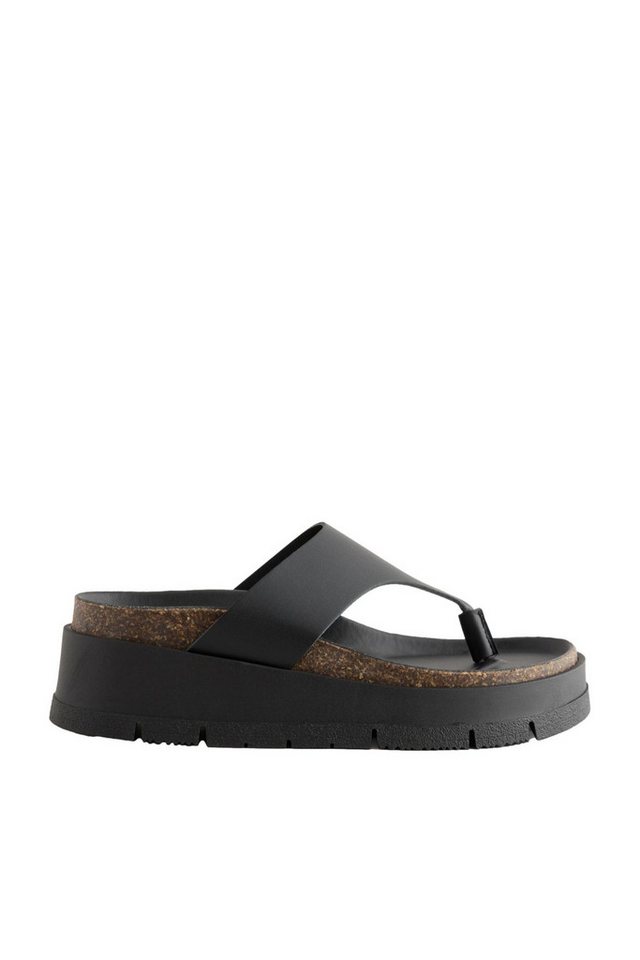 Next Markante Pantoletten aus Leder mit T-Zehensteg Pantolette (1-tlg)