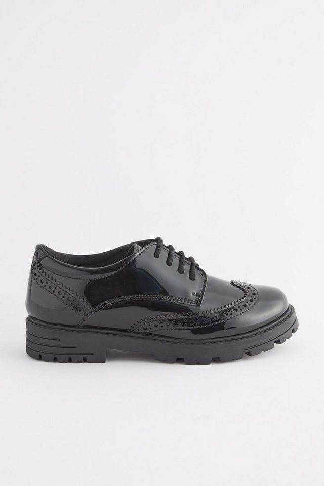 Next Markante Schnür-Brogues aus Leder, weite Passform Budapester (1-tlg)