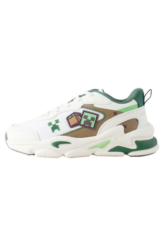 Next Minecraft Turnschuhe mit elastischen Schnürsenkeln Sneaker (1-tlg) (weiß)