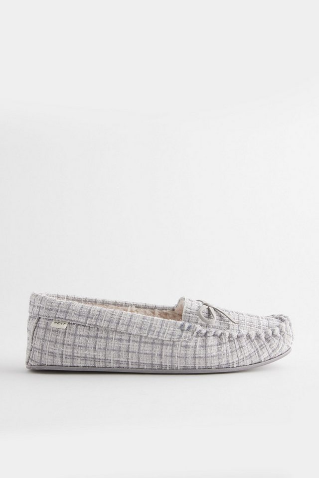 Next Mokassin-Slipper Hausschuh (1-tlg) (grau)