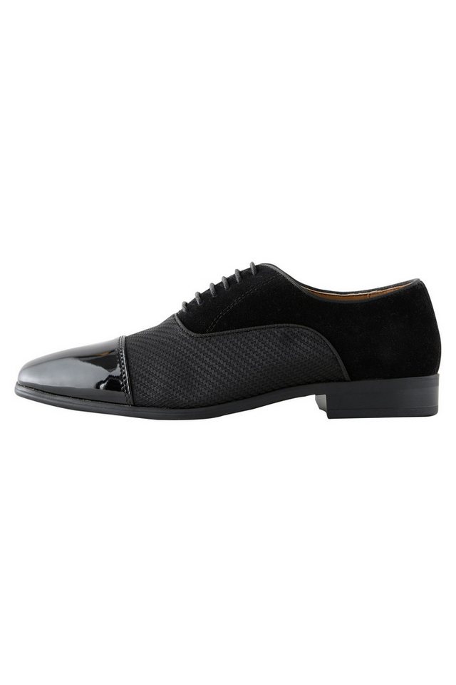 Next Oxford-Schuhe aus Lackleder mit Zehenkappe Schnürschuh (1-tlg)