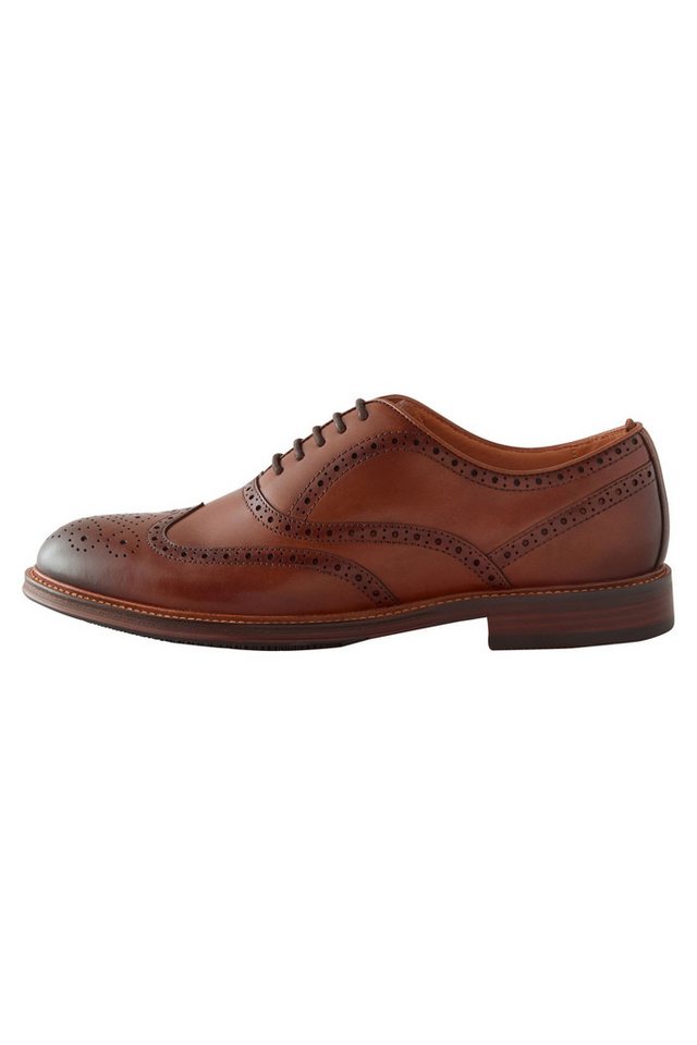 Next Oxford-Schuhe mit Flügelkappe Budapester (1-tlg) (braun)