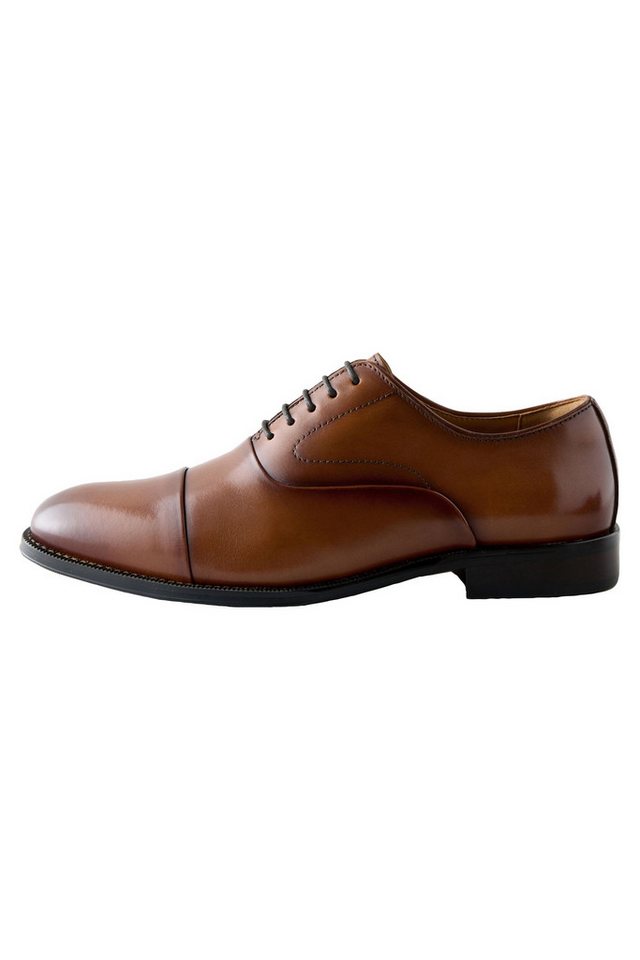 Next Oxfordschuh aus Leder mit Zehenkappe Schnürschuh (1-tlg)