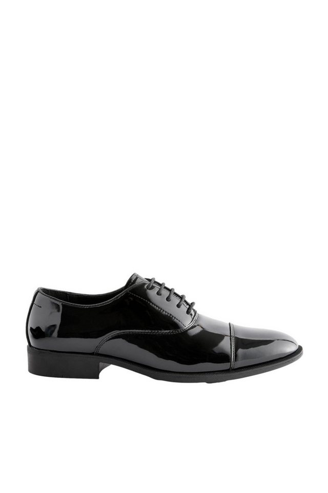 Next Oxfordschuhe aus Lackleder mit Zehenkappe Schnürschuh (1-tlg)