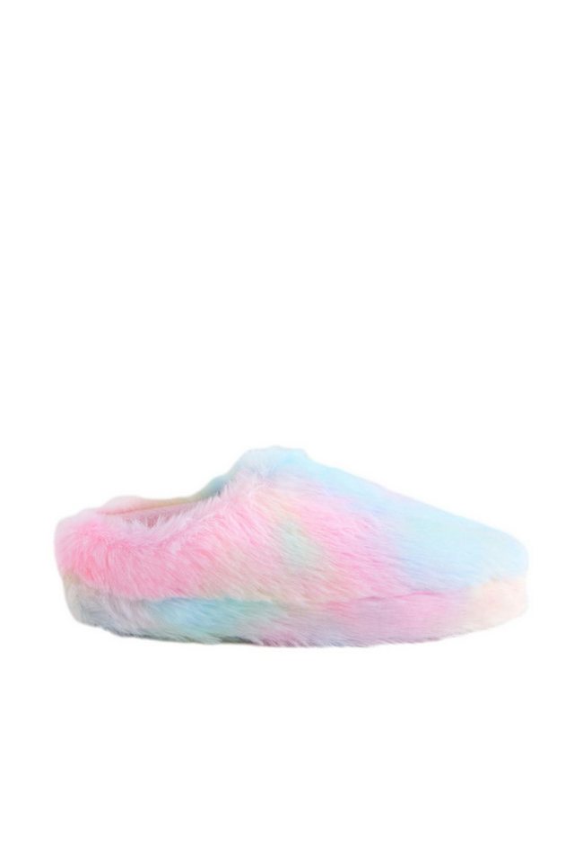 Next Pantolette aus Kunstfell Hausschuh (1-tlg) (Rainbow)