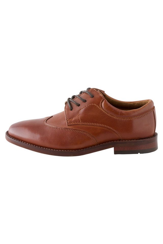 Next Premium Schnürschuhe aus Leder mit Flügelkappen Schnürschuh (1-tlg)