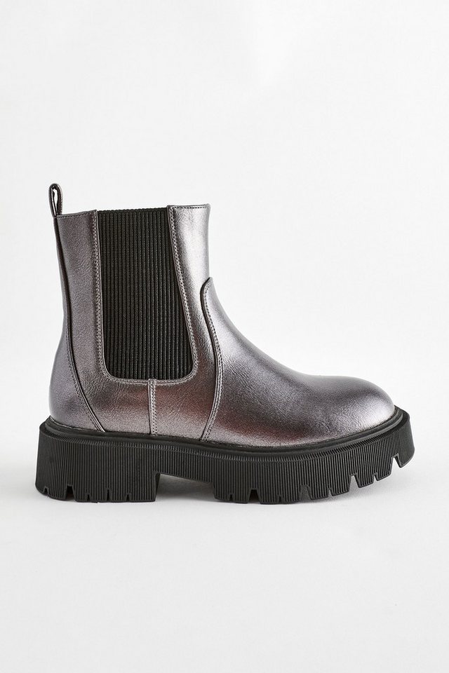 Next Robuste Chelsea-Boot Chelseaboots (1-tlg) (silber)