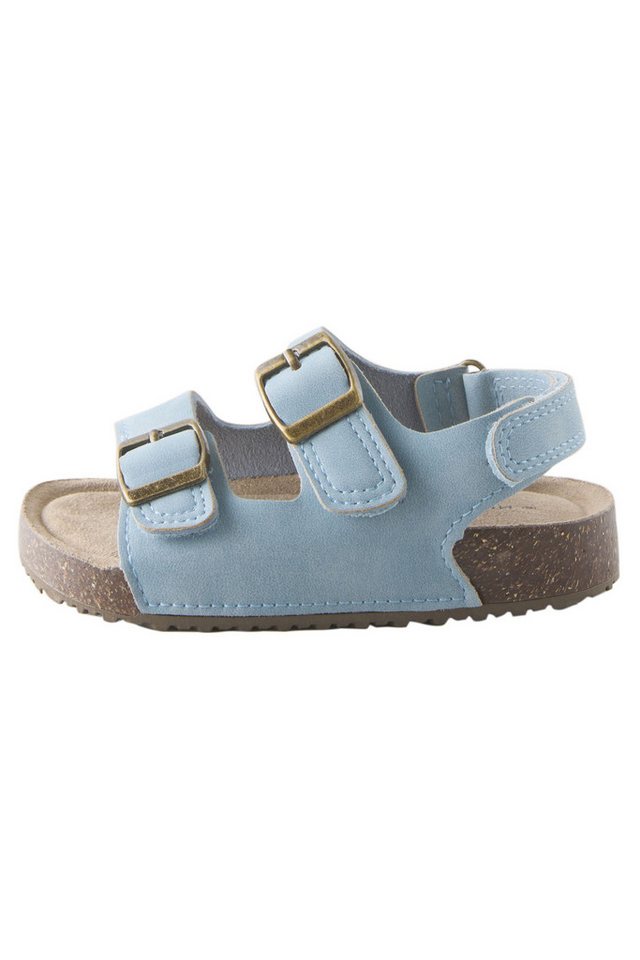Next Sandale mit Doppelschnalle + gepolstertem Fußbett Sandale (1-tlg) (blau)