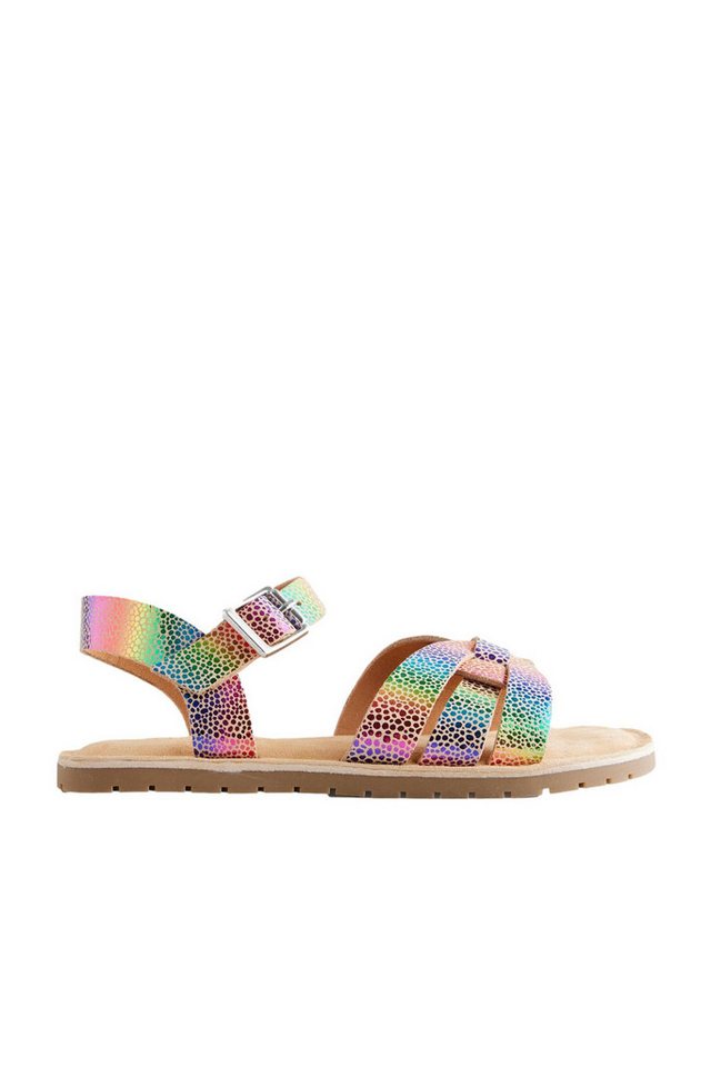 Next Sandalen aus geflochtenem Leder, weite Passform Sandale (1-tlg) (Rainbow)