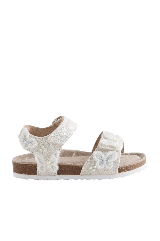 Next Sandalen mit Korksohle und Klettverschluss Sandale (1-tlg) (silber)