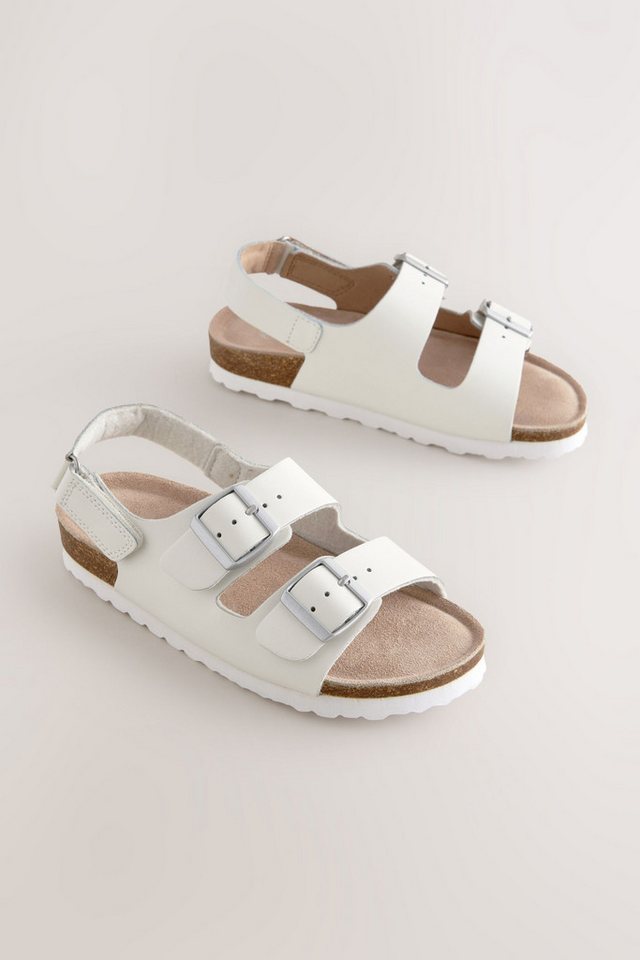 Next Sandalen mit Korksohle und Klettverschluss Sandale (1-tlg) (weiß)