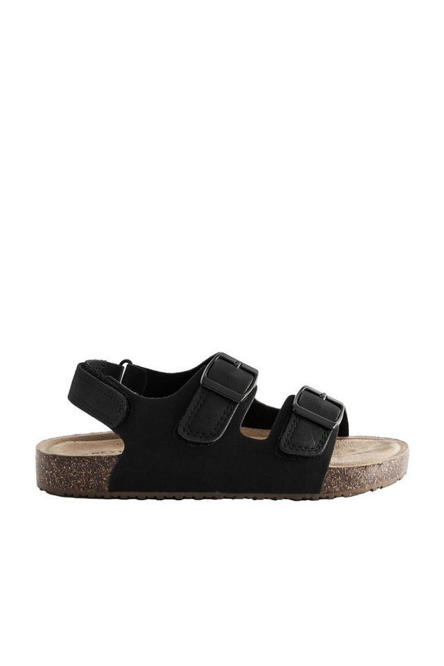 Next Sandalen mit Korksohle und Klettverschlussriemen Sandale (1-tlg) (schwarz)