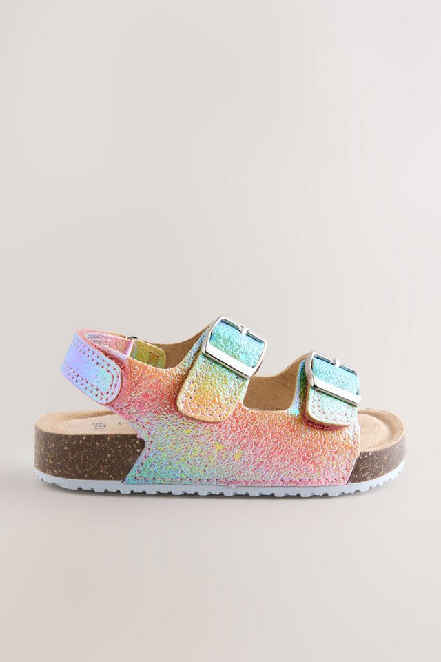 Next Sandalen mit zwei schmalen Riemchen + Kork-Fußbett Sandale (1-tlg)