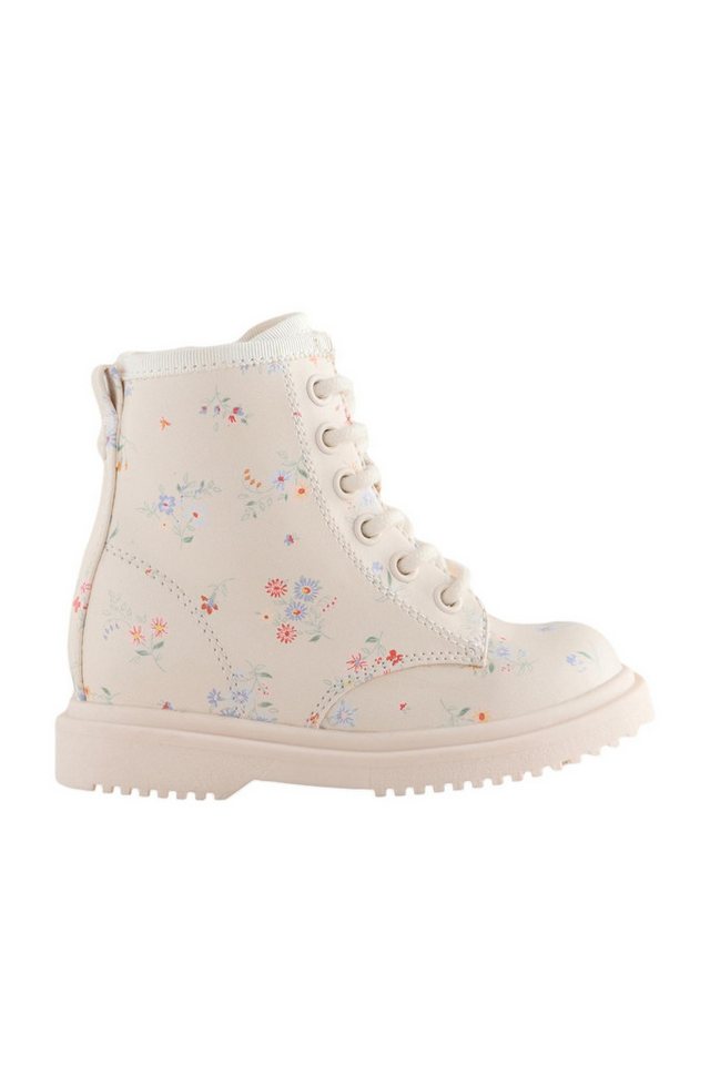 Next Schnür-Stiefelette Stiefelette (1-tlg) (Cream Floral)