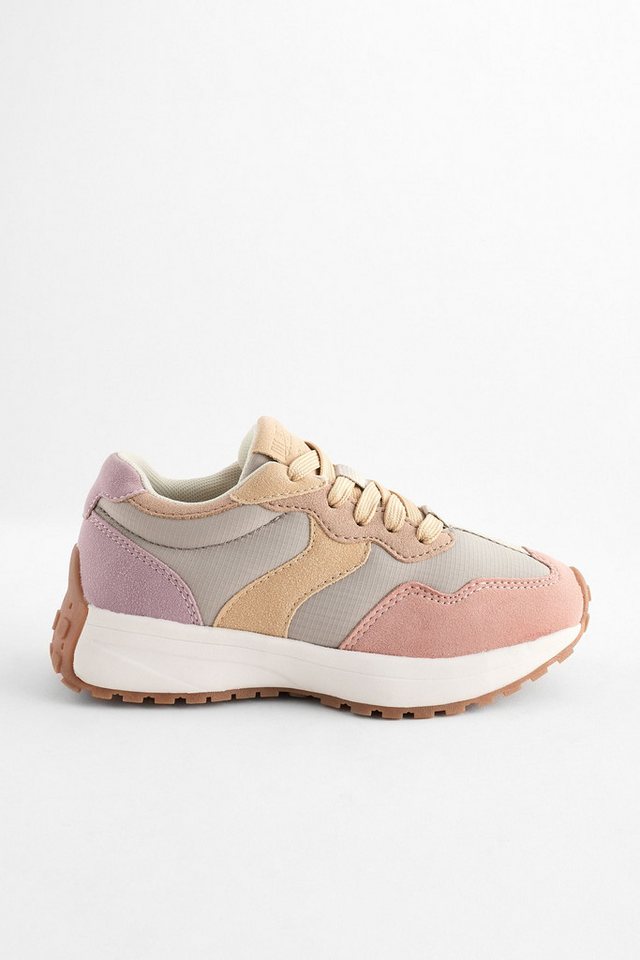 Next Schnürsneaker mit dicker Sohle Sneaker (1-tlg) (rosa/grau)