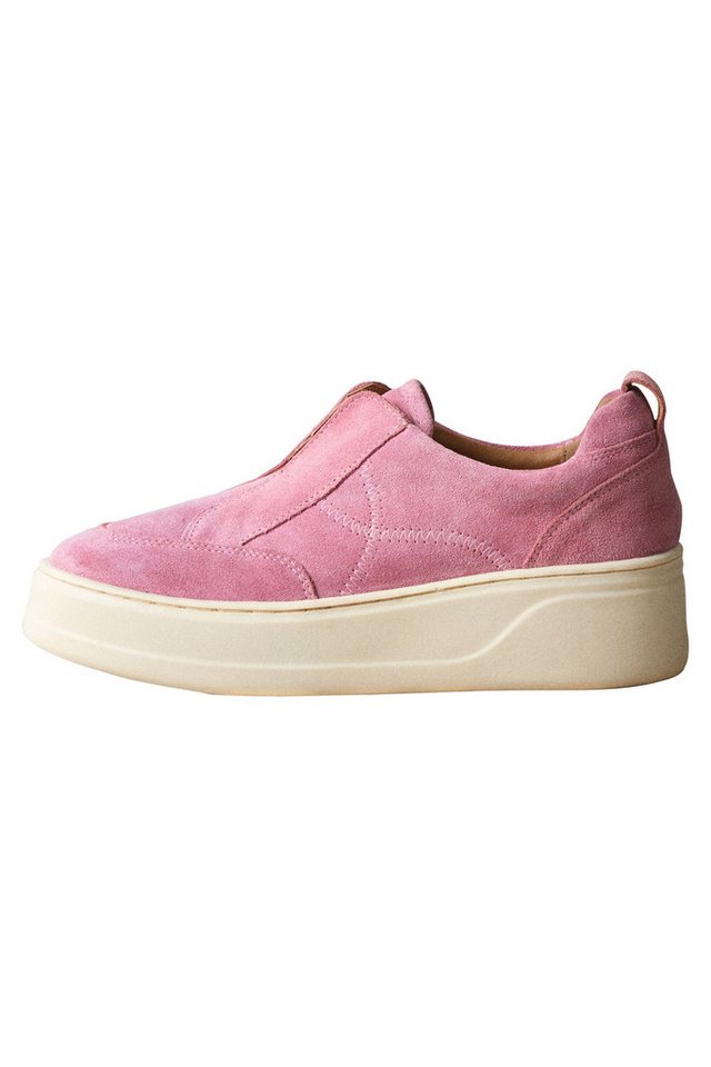 Next Signature Ledersneaker mit Plateau und Keilabsatz Sneaker (1-tlg) (rosa)