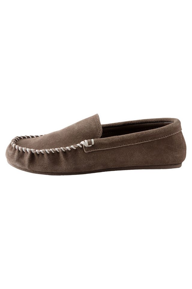 Next Signature Mokassin Slipper aus Veloursleder Hausschuh (1-tlg)