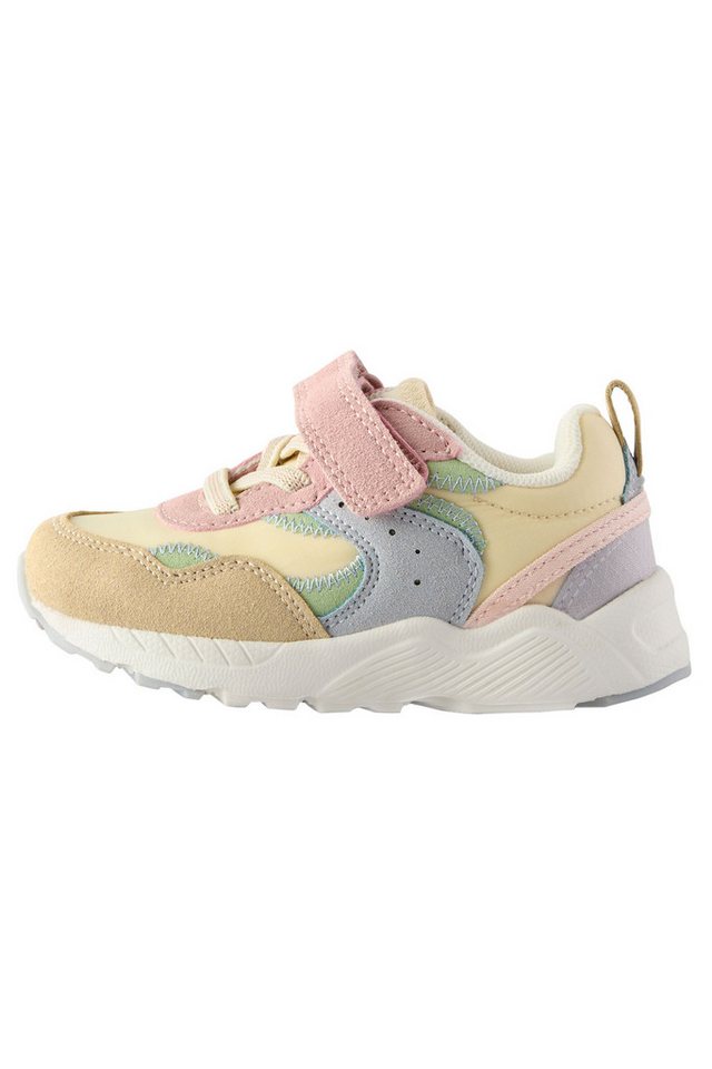 Next Sneaker mit Klettverschluss & Schnürsenkeln, weit Sneaker (1-tlg) (rosa)