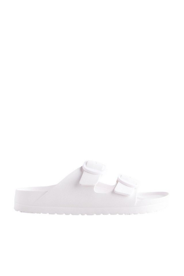 Next Strandsandalen Pantoletten mit zwei Riemen Sandale (1-tlg) (weiß)