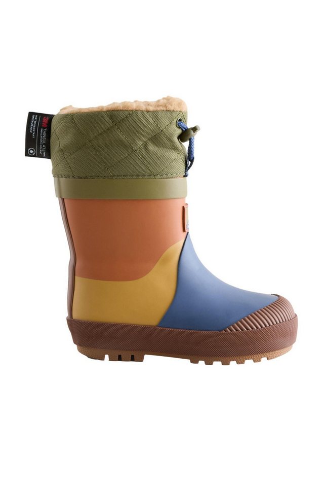 Next Thinsulate™ Gefütterte Gummistiefel mit Manschette Gummistiefel (1-tlg) (blau/grün)