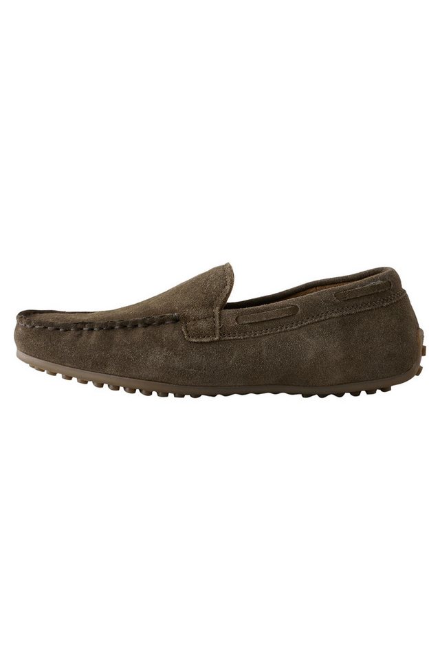 Next Veloursleder-Loafers Loafer (1-tlg) (grün)