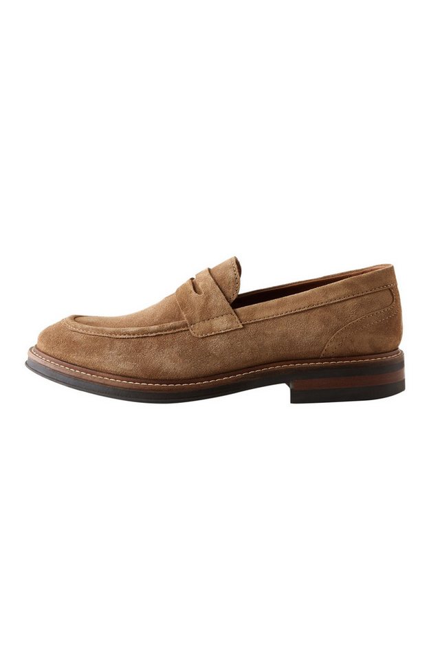Next Veloursleder-Pennyloafer Loafer (1-tlg) (braun)