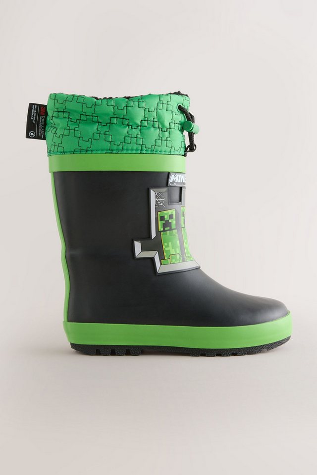 Next Warm gefütterte Gummistiefel, Minecraft Gummistiefel (1-tlg)