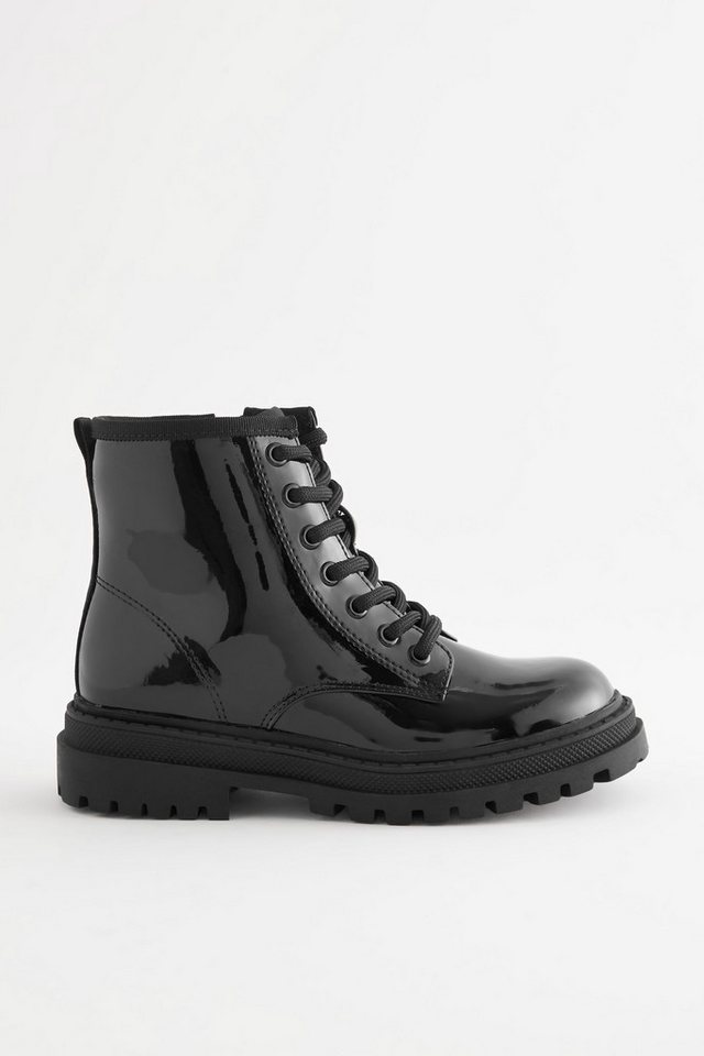 Next Warm gefütterte Schnürstiefel - Weite Passform Schnürstiefelette (1-tlg)