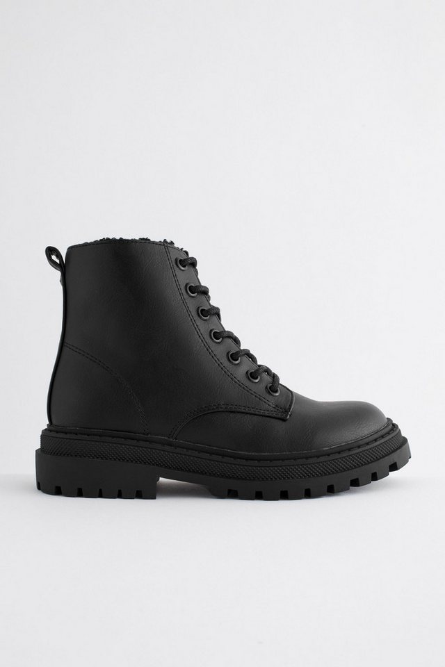 Next Warm gefütterte Schnürstiefel - Weite Passform Schnürstiefelette (1-tlg)
