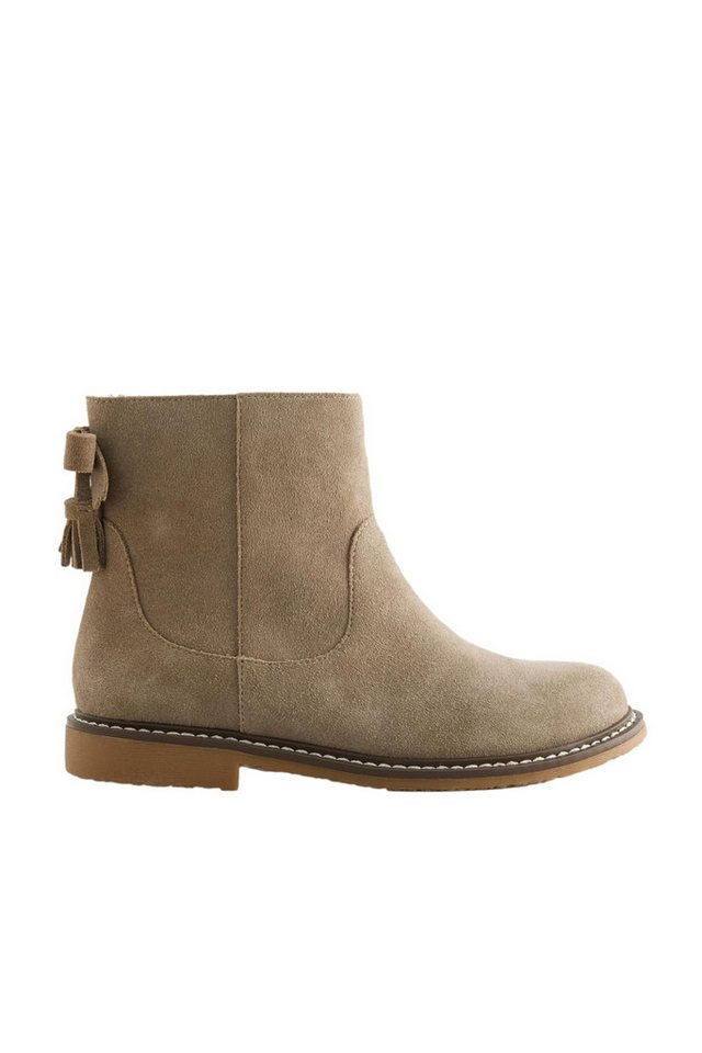 Next Wasserabweisende Stiefeletten aus Veloursleder Stiefelette (1-tlg)