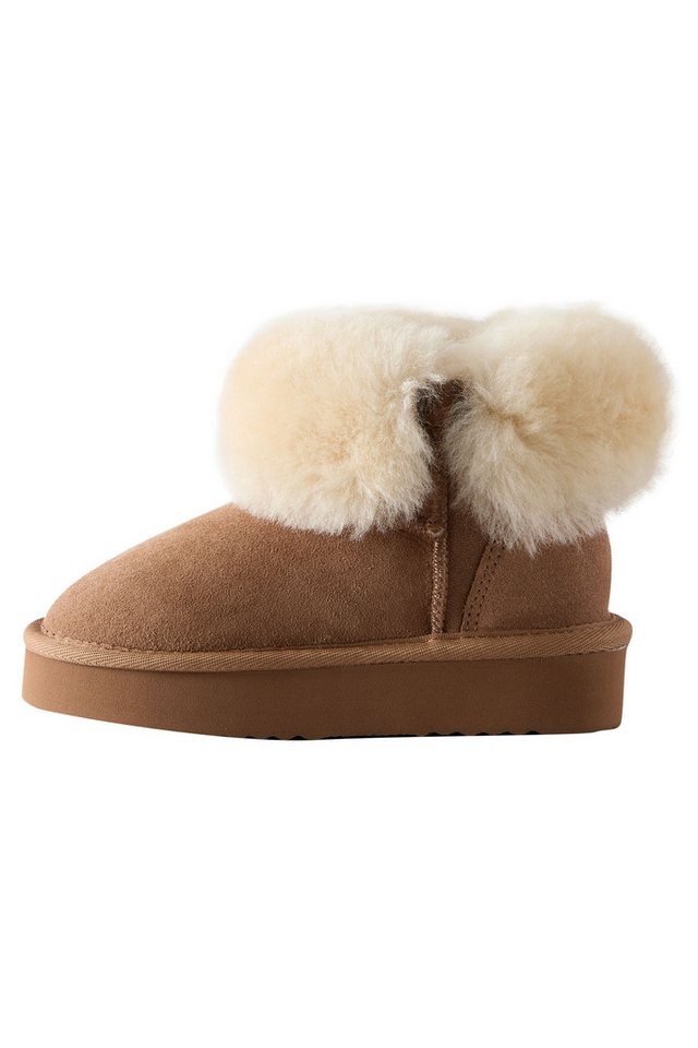 Next Wasserabweisende Veloursleder-Stiefel, Schafsfell Stiefel (1-tlg)