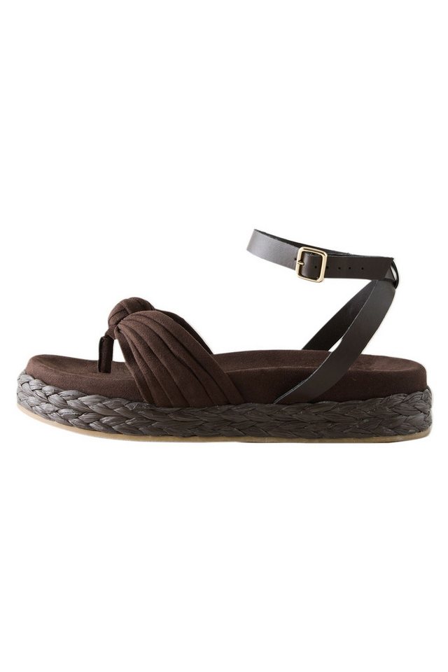 Next Zehentrenner aus Bast mit Knotendetail Keilsandalette (1-tlg)