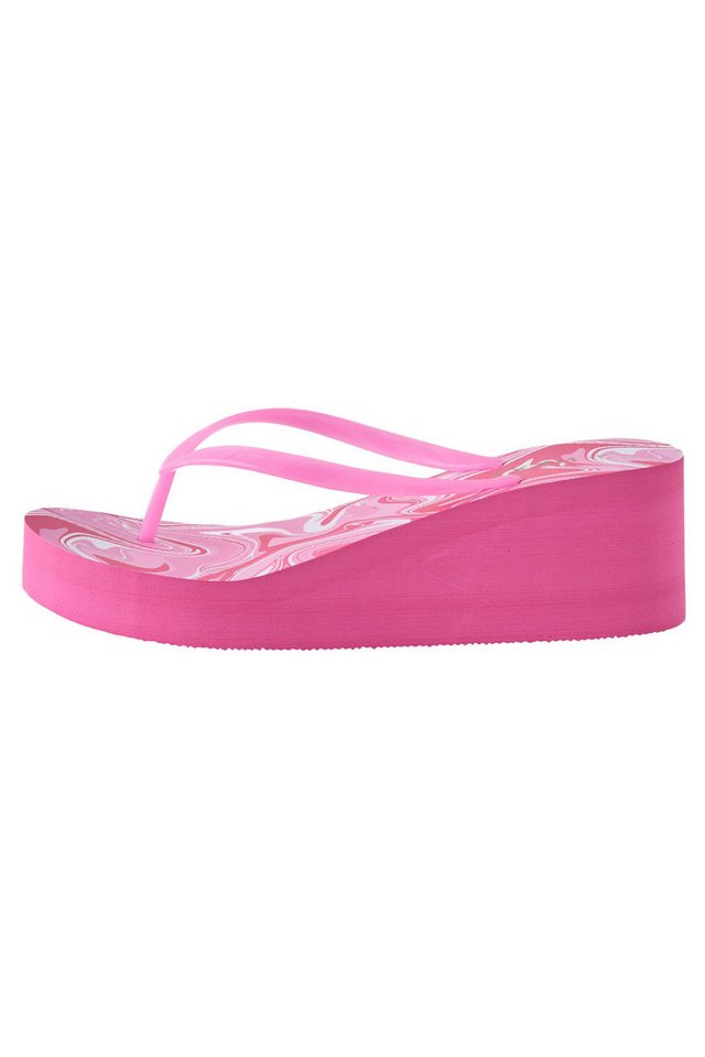 Next Zehentrenner mit Keilabsatz Keilsandalette (1-tlg) (rosa)