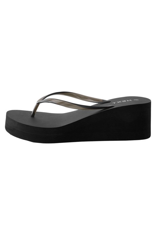 Next Zehentrenner mit Keilabsatz Keilsandalette (1-tlg) (schwarz)