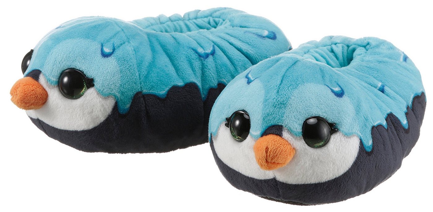 Nici doo Pinguin Plüsch Hausschuhe Hasschuh, Pantoffel mit Pinguin Motiv